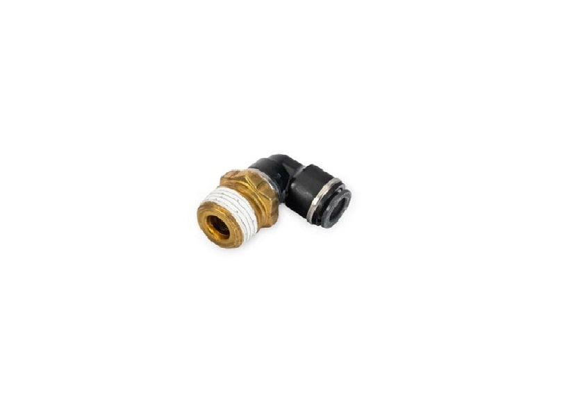 3/8" DOT/PTC – 1/2" NPT 90 Grad drehbares Winkelstück