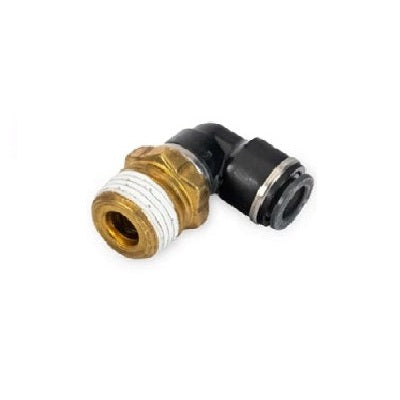 3/8" DOT/PTC – 1/2" NPT 90 Grad drehbares Winkelstück