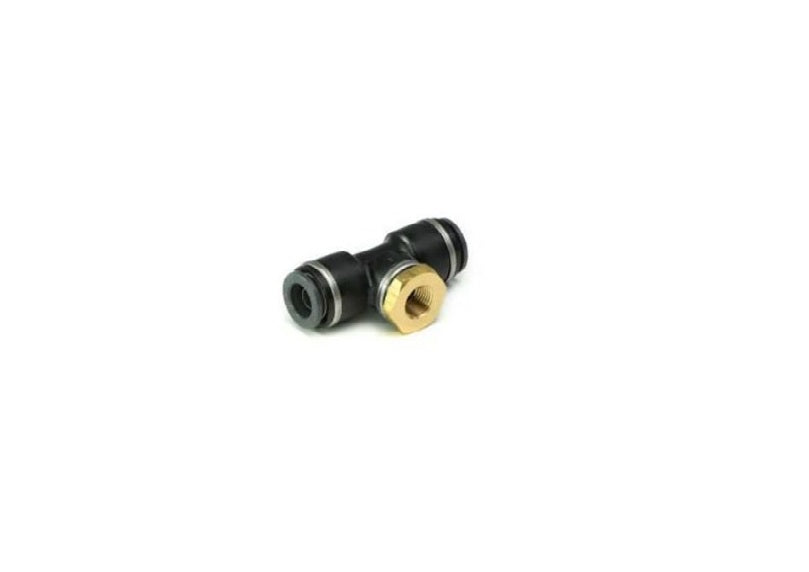 3/8" DOT/PTC T-Stück -zu- 1/8 NPT-Buchse (Drucksensor-T-Stück)