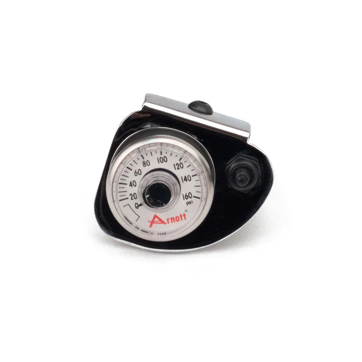 Harley-Davidson Touring Series 1980-2023, Druckmesser mit Kippschalter, Chrom