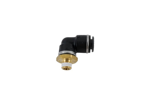 3/8" DOT/PTC – 1/8" NPT 90 Grad drehbares Winkelstück
