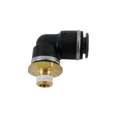 3/8" DOT/PTC – 1/8" NPT 90 Grad drehbares Winkelstück