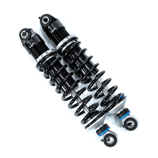 Hinten doppelt verstellbares Paar 12,00 OAL 3,10 mittlere Feder - Harley-Davidson Touring Series 1997-2023