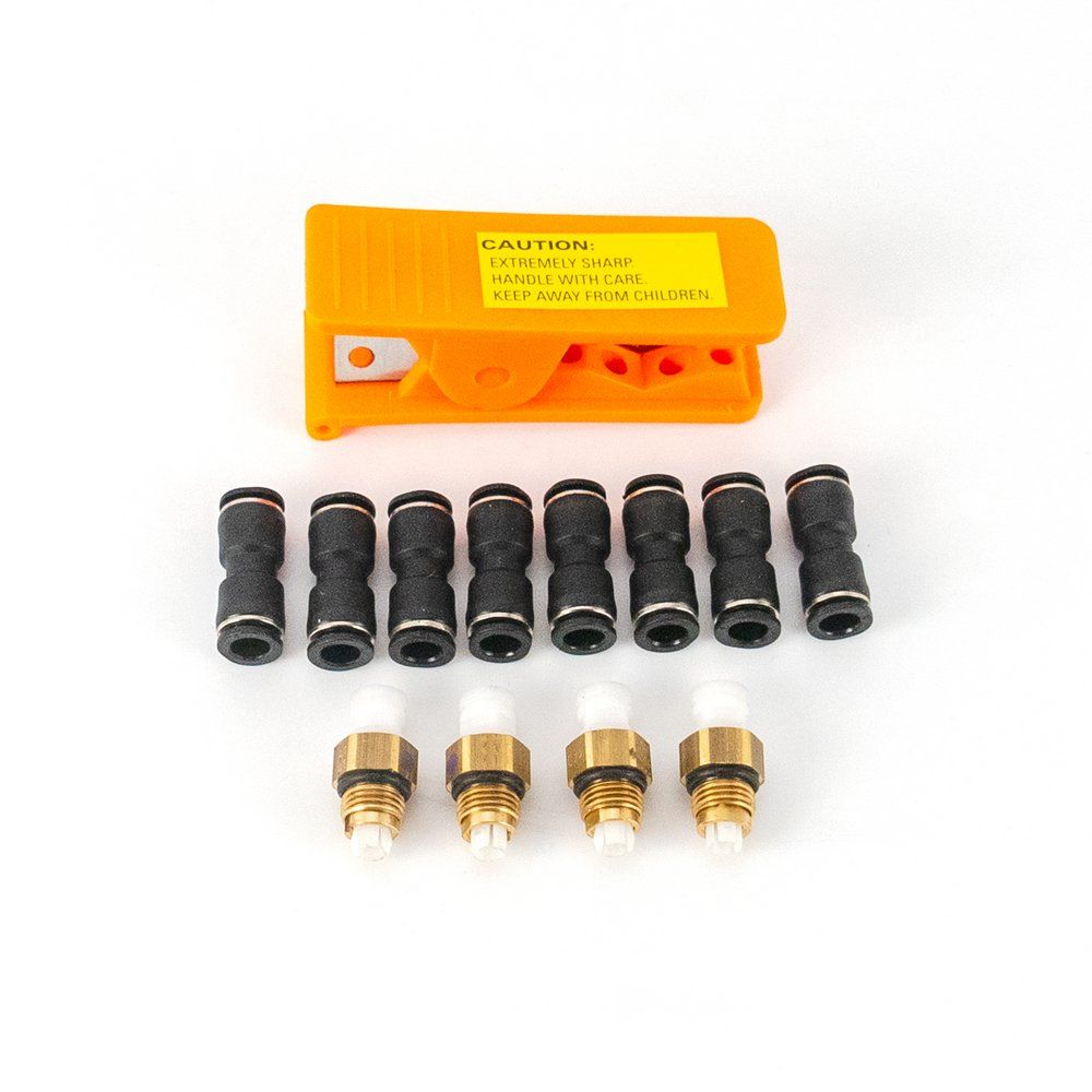 Arnott Luftschlauch-Reparatursatz, 8 x 6 mm PTC-Anschluss, 4 x 6 mm VOSS, 9 m x 6 mm Schlauch, 1 x Schlauchschneider