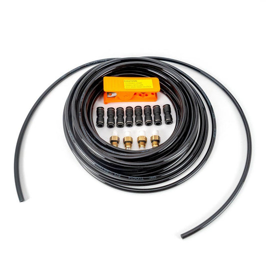 Arnott Luftschlauch-Reparatursatz, 8 x 6 mm PTC-Anschluss, 4 x 6 mm VOSS, 9 m x 6 mm Schlauch, 1 x Schlauchschneider